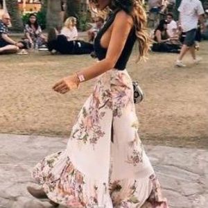 Blue Skies Split Maxi Skirt